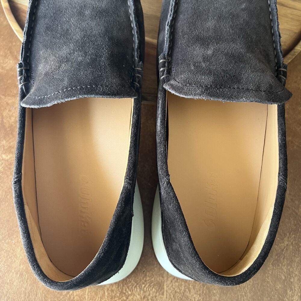 OluKai Ka'a Loafer Slip On Arch Support Suede Dark Wood Brown Moc Men's 9 Shoes - Picture 7 of 16